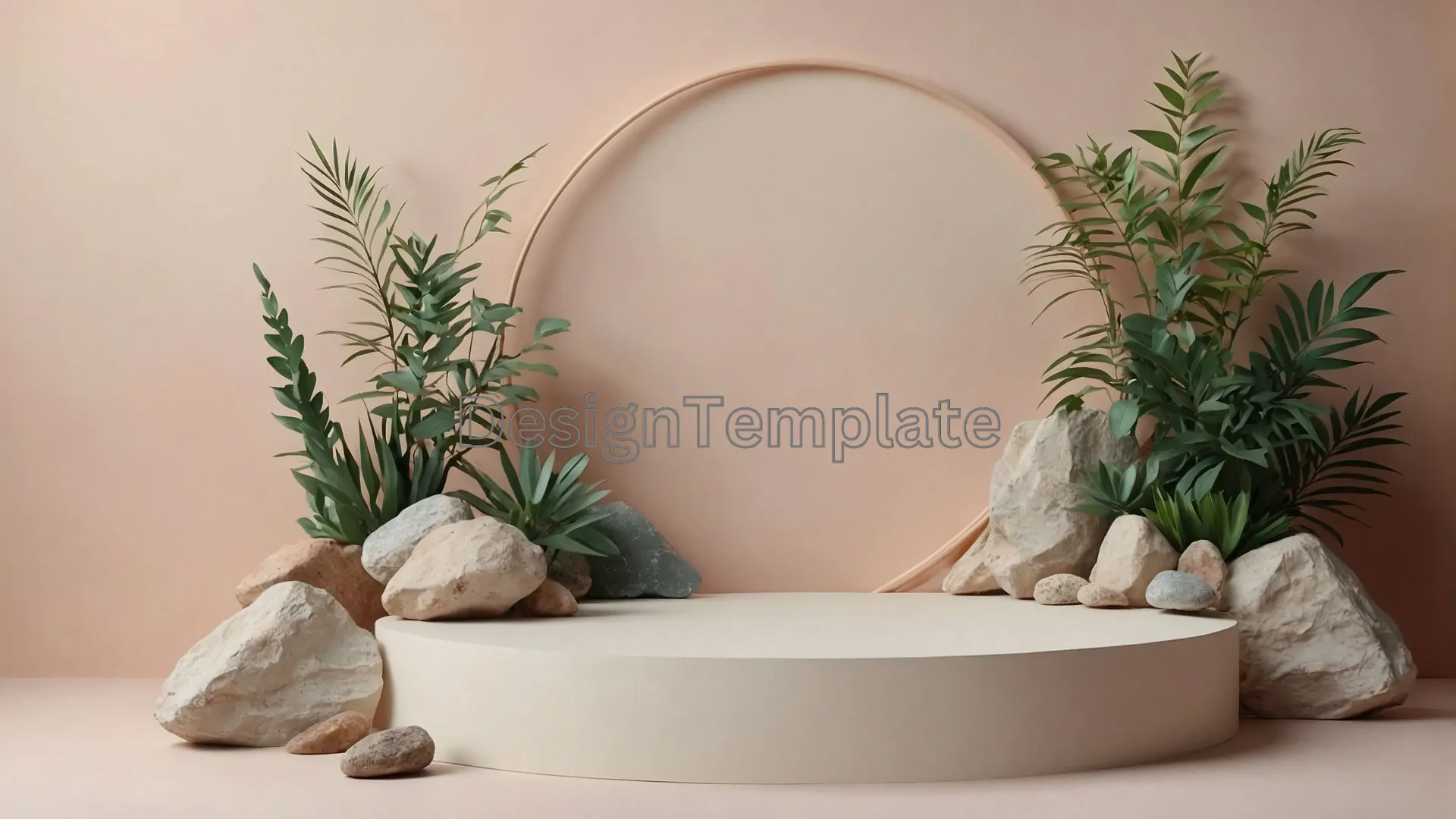 Calm Plant Frame Background Texture